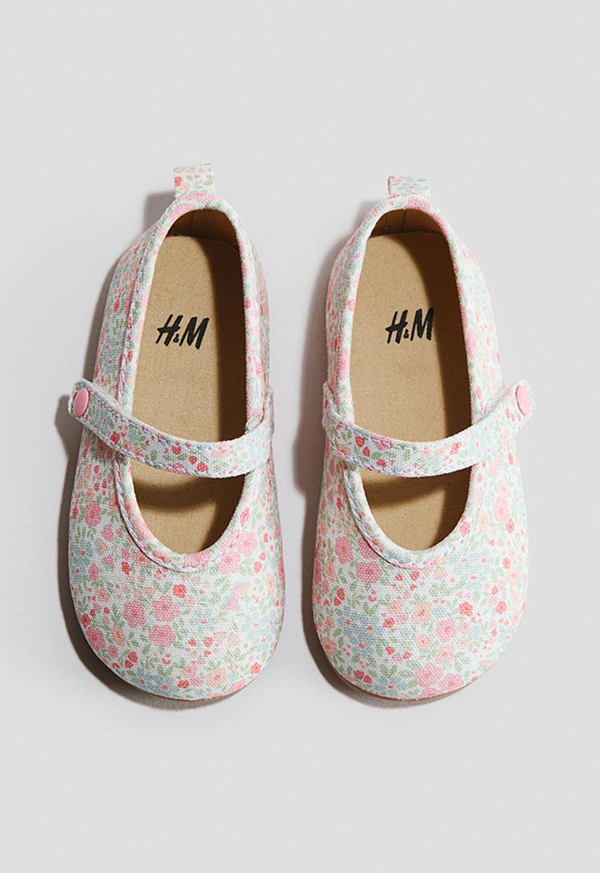 H&M - Ballet pumps - white/floral