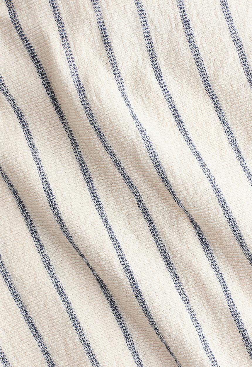 H&M - 2-Piece cotton jersey set - light beige/blue striped