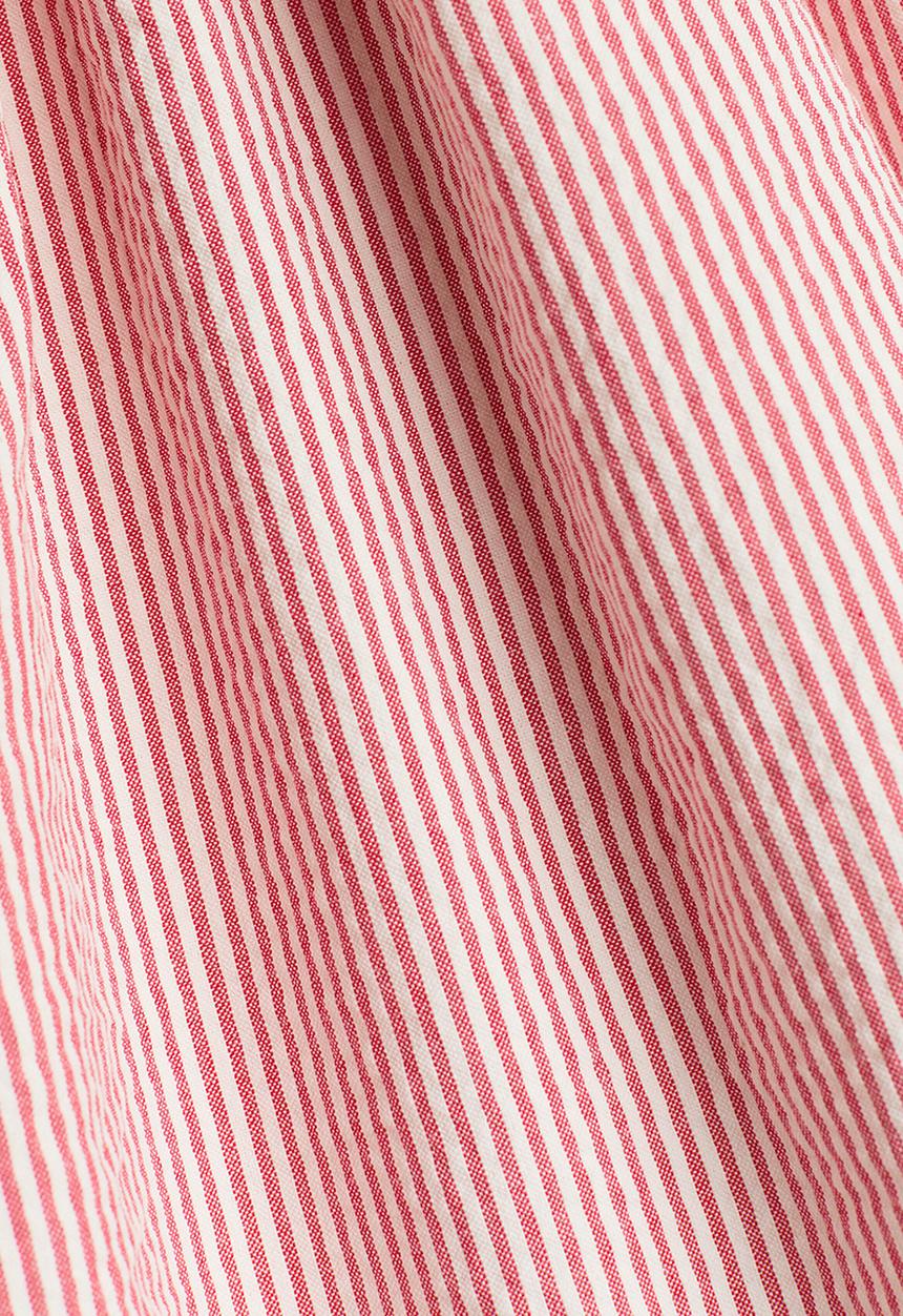 H&M - Smocked strappy dress - red/beige striped