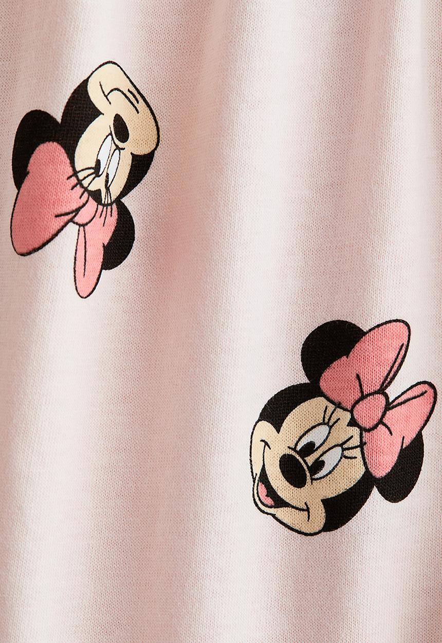 H&M - Printed cotton dress - light pink/minnie mouse