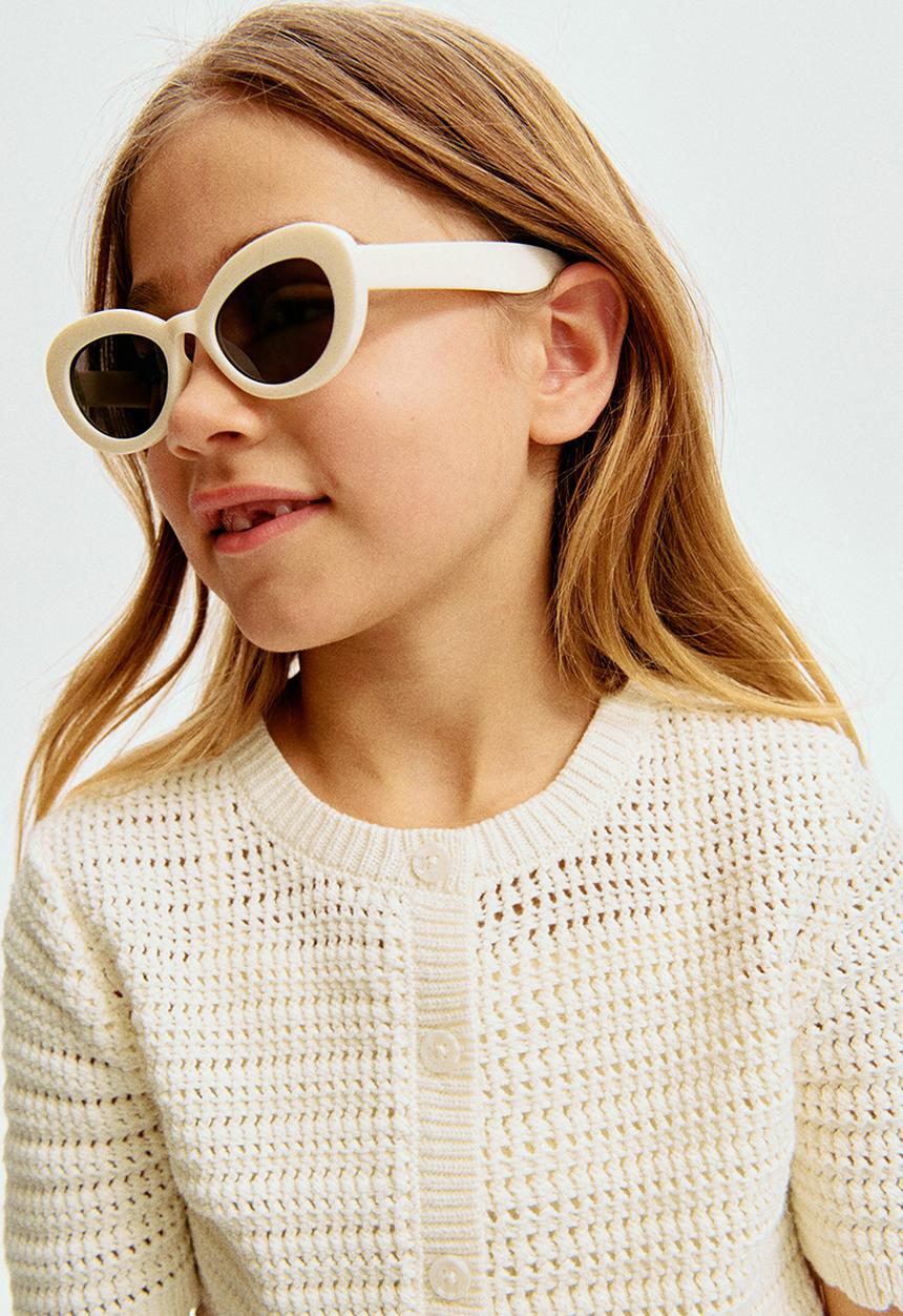 H&M - Textured-knit cardigan - cream