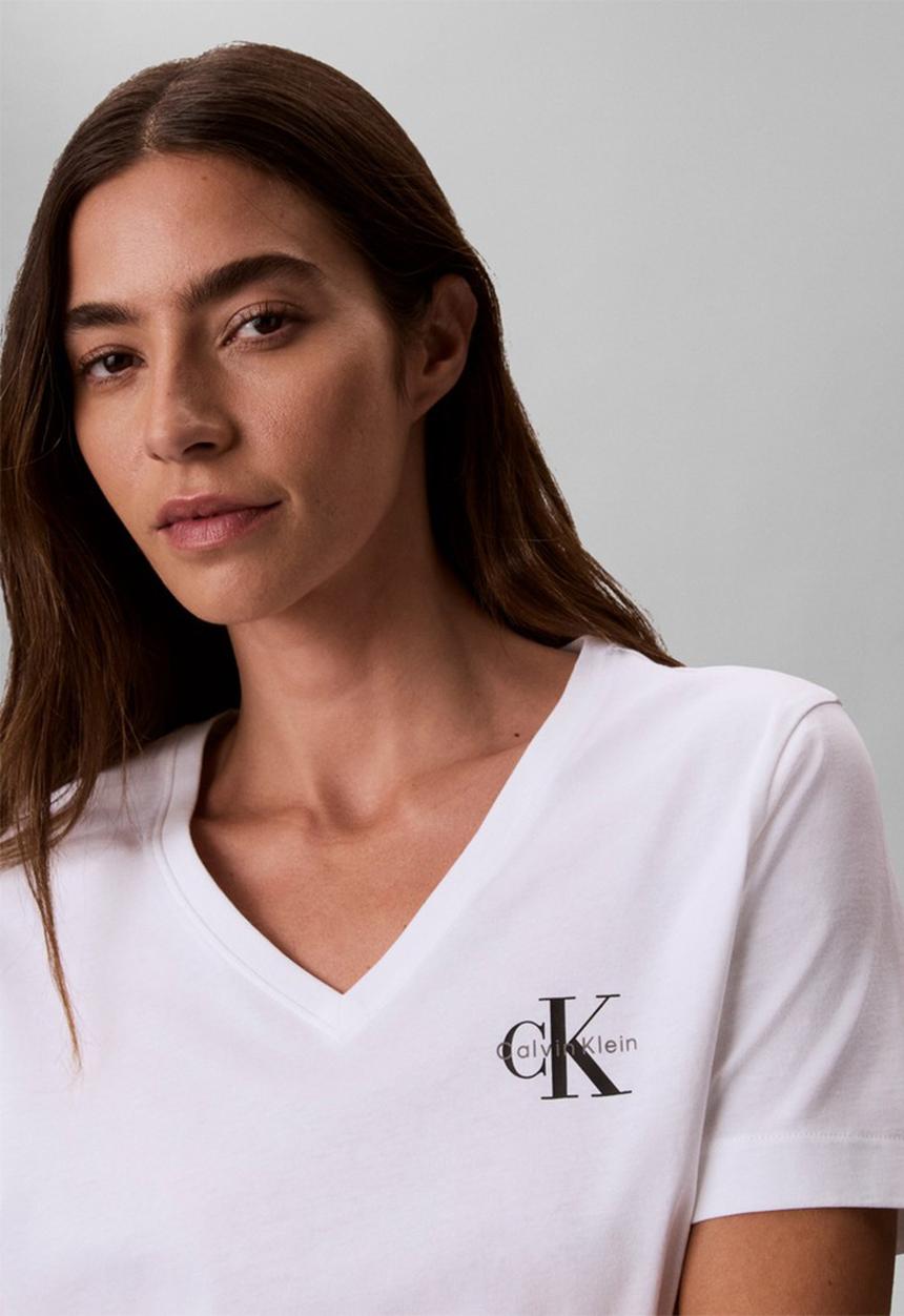 Calvin Klein - Monologo vnk 2pack tee - aged redwood