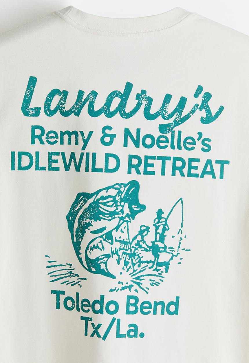 H&M - Relaxed fit printed T-shirt - white/landry's