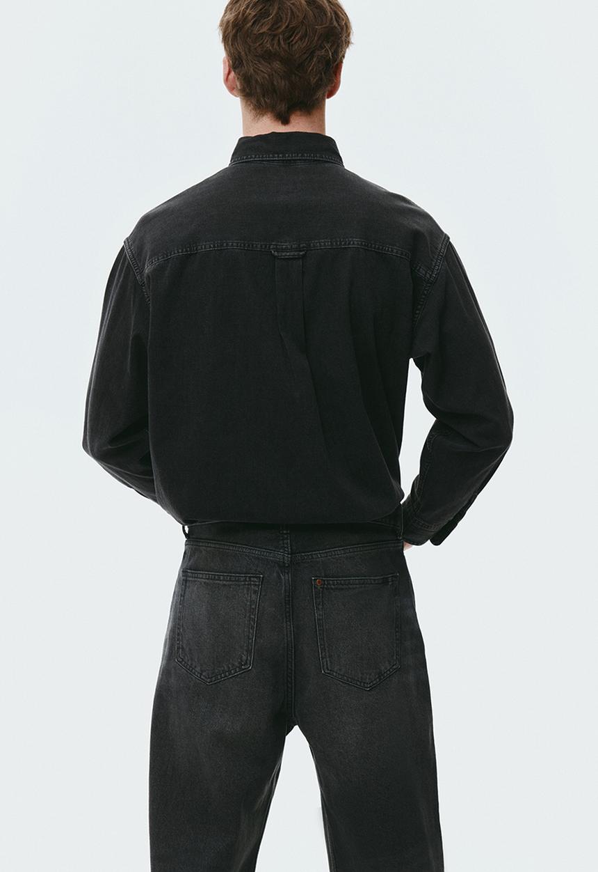 H&M - Loose jeans - washed black