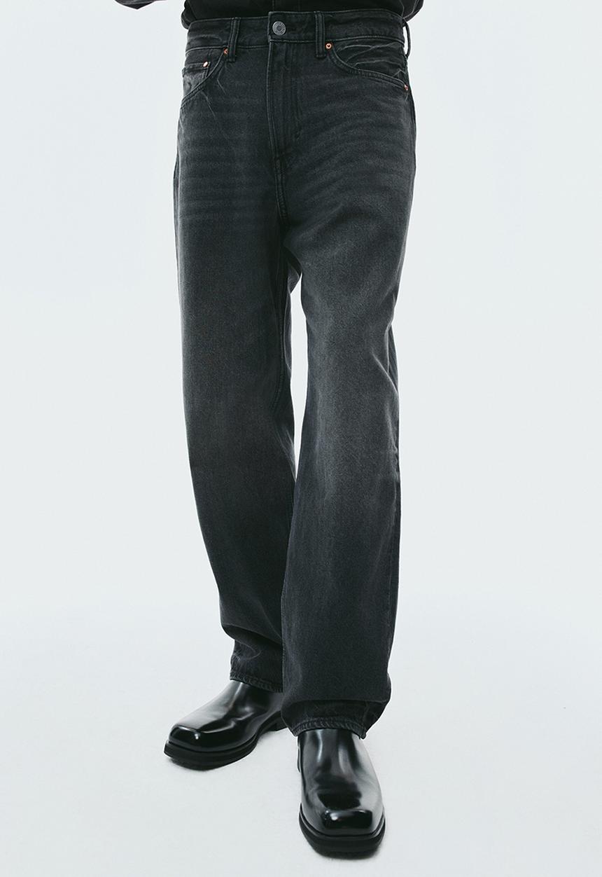 H&M - Loose jeans - washed black