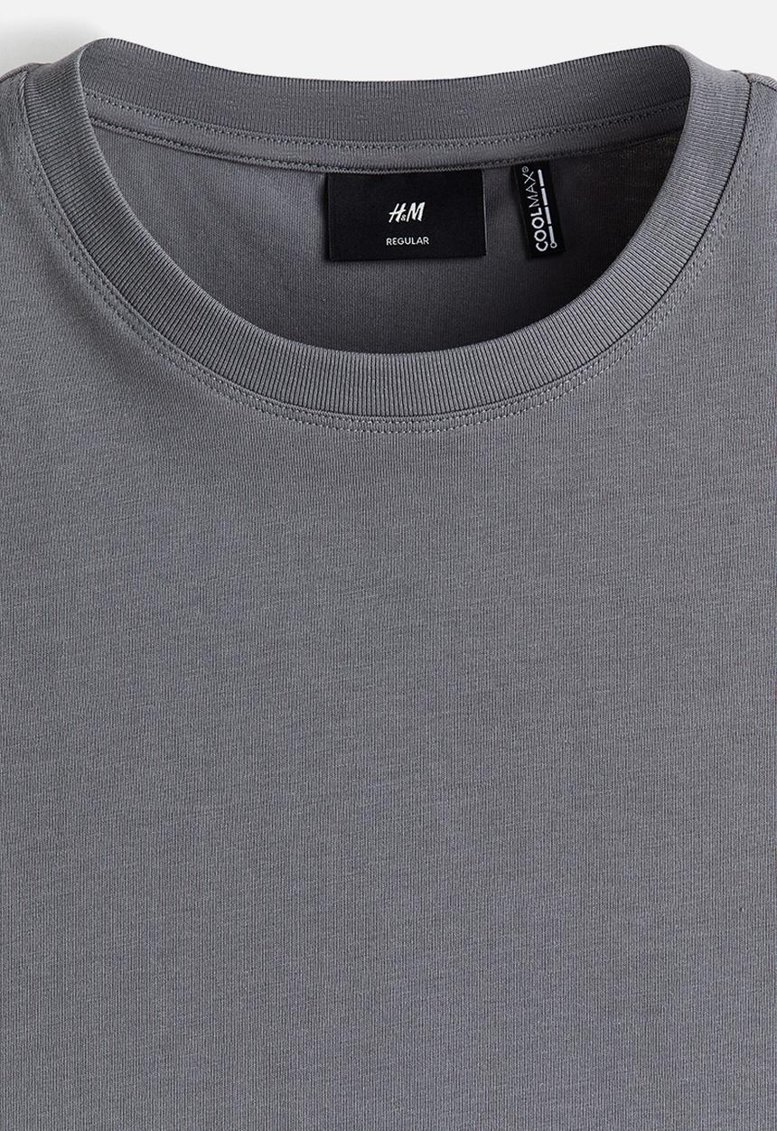 H&M - Coolmax regular fit vest top - grey