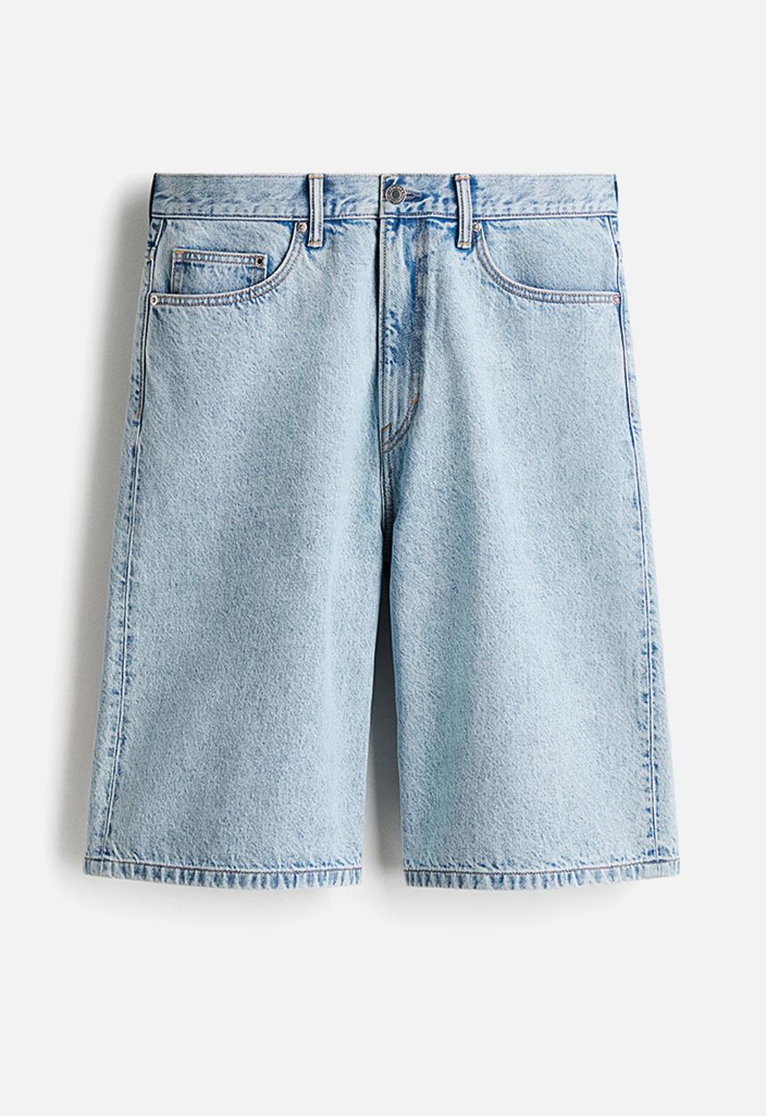 H&M - Baggy denim shorts - light denim blue