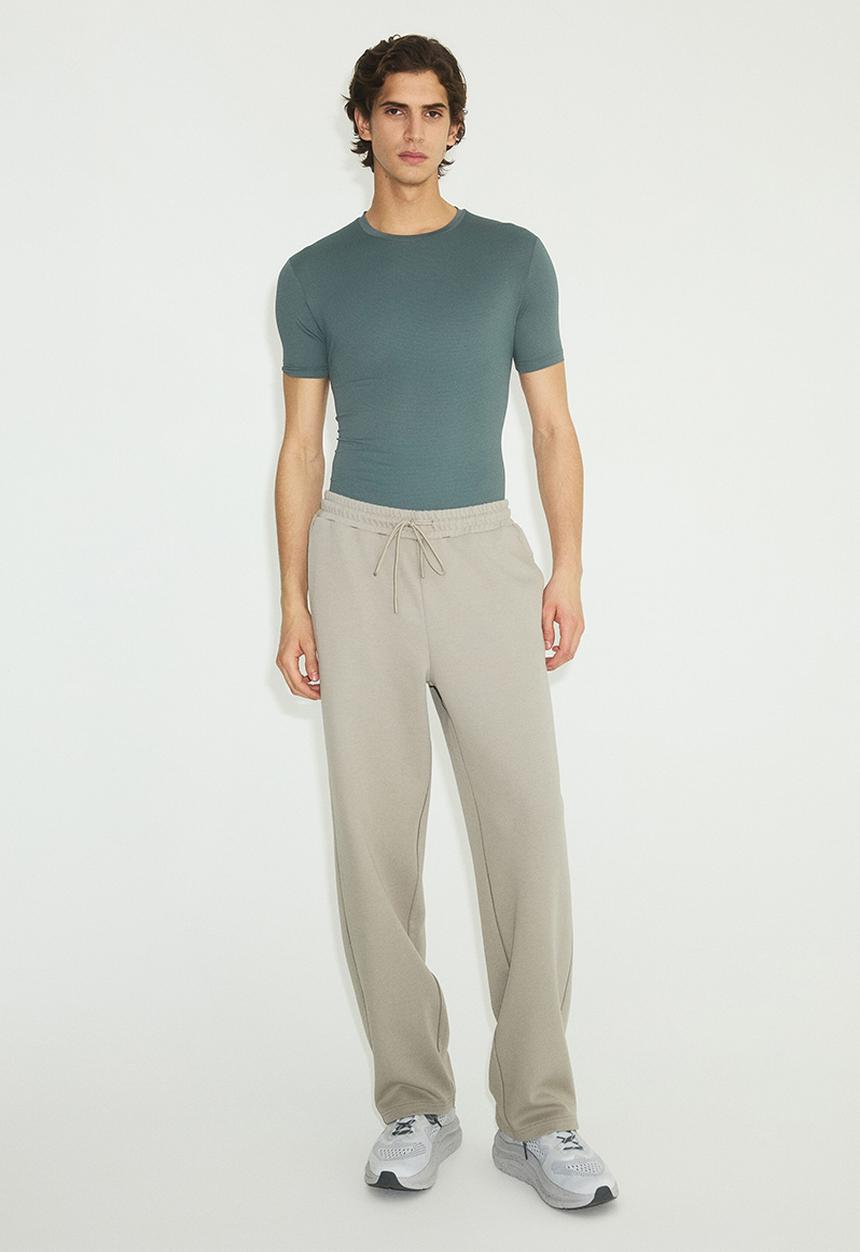 H&M - Muscle fit sports top with drymove - dusty green