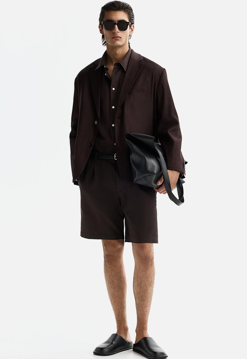 H&M - Relaxed fit jacket - dark brown