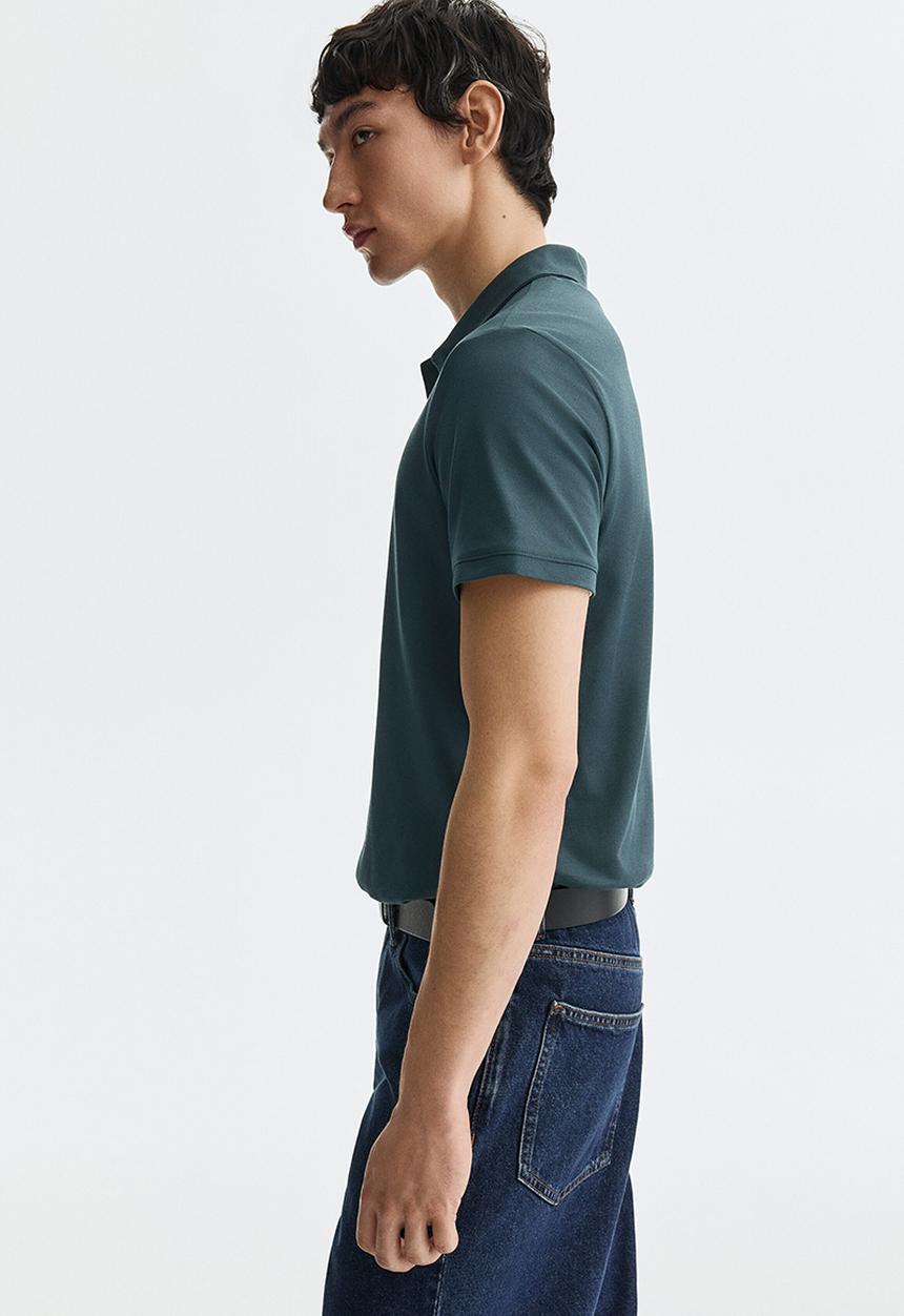 H&M - Coolmax? slim fit polo shirt - teal