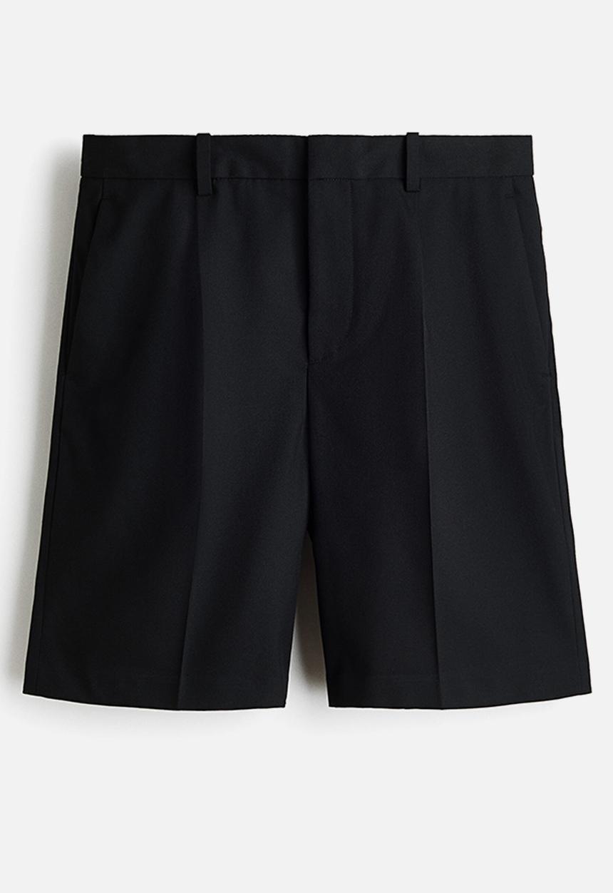 H&M - Loose fit bermuda shorts - black
