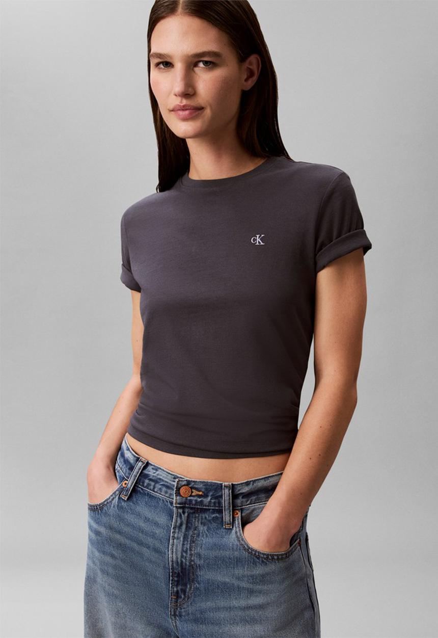 Calvin Klein - Short sleeve monogram crew tee - ebony