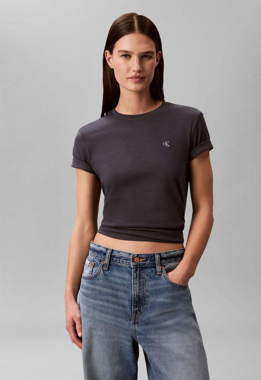 Calvin Klein - Short sleeve monogram crew tee - ebony