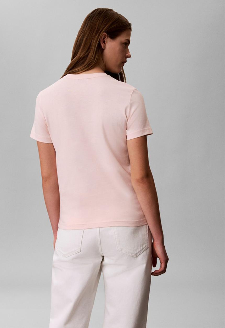 Calvin Klein - Short sleeve monogram crew tee - mangano calcite