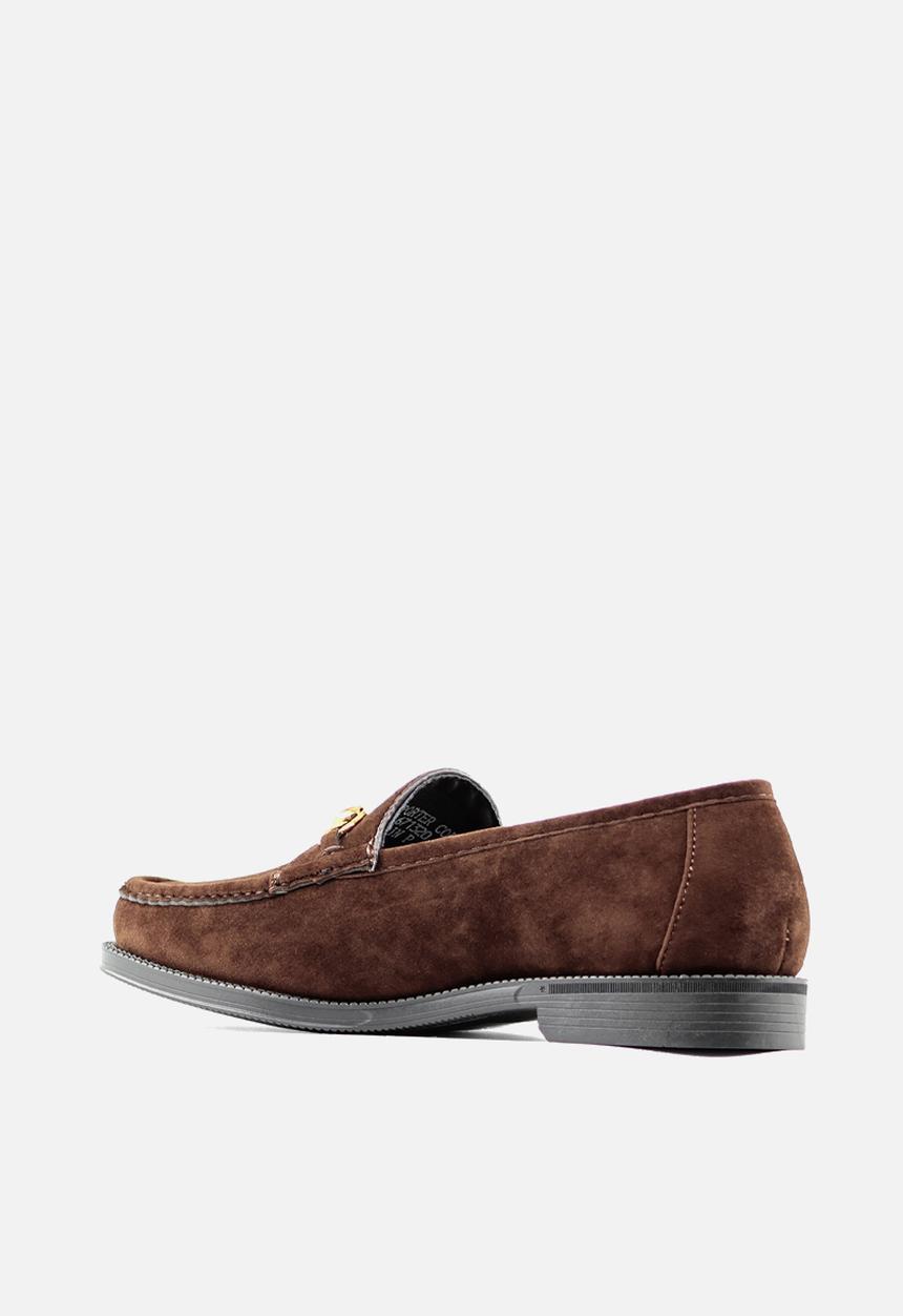 PC - Horsebit Suede loafer - Brown