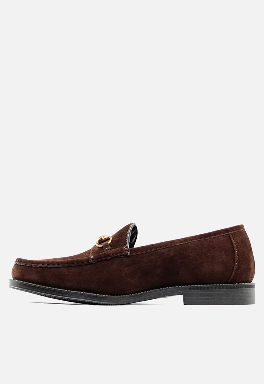 PC - Horsebit Suede loafer - Brown