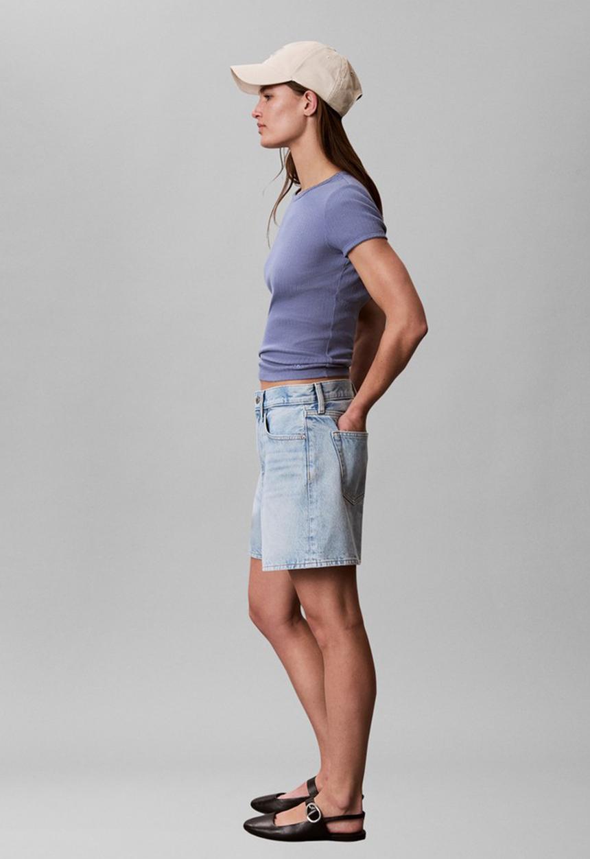Calvin Klein - Hi rise a-line short lapis sky - lapis sky