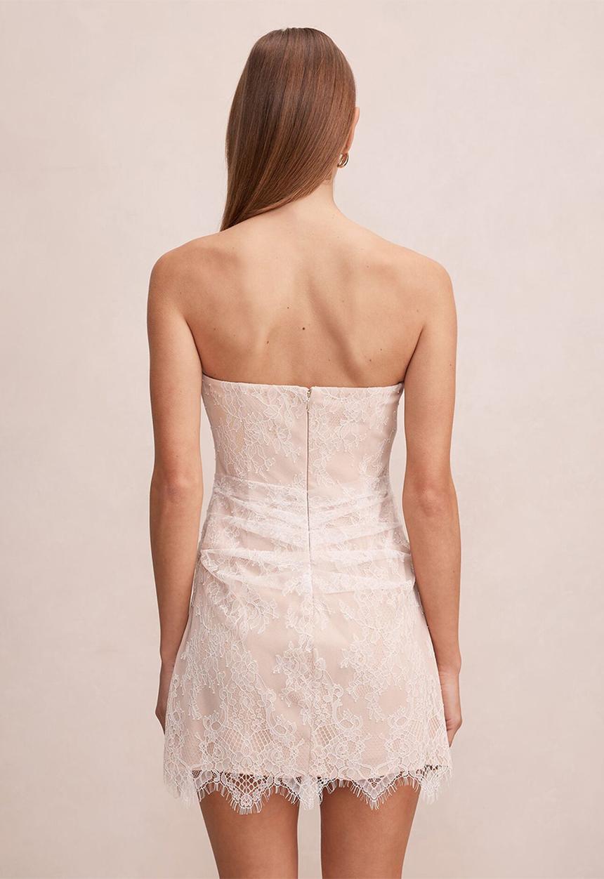 Forever New - Brenna corset lace mini dress in ivory