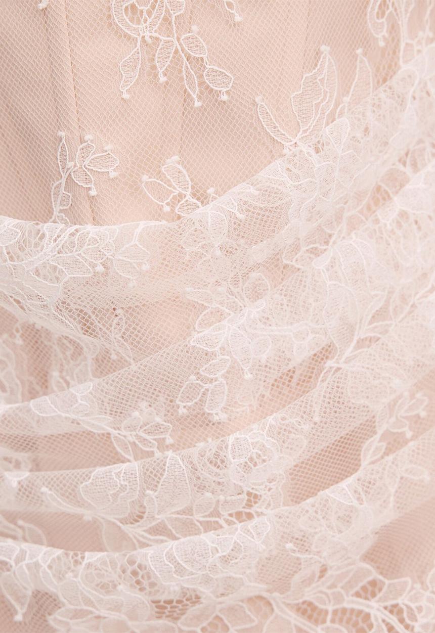 Forever New - Brenna corset lace mini dress in ivory