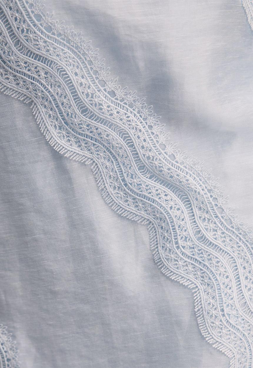 Forever New - Hannah lace detail mini dress in bluebell