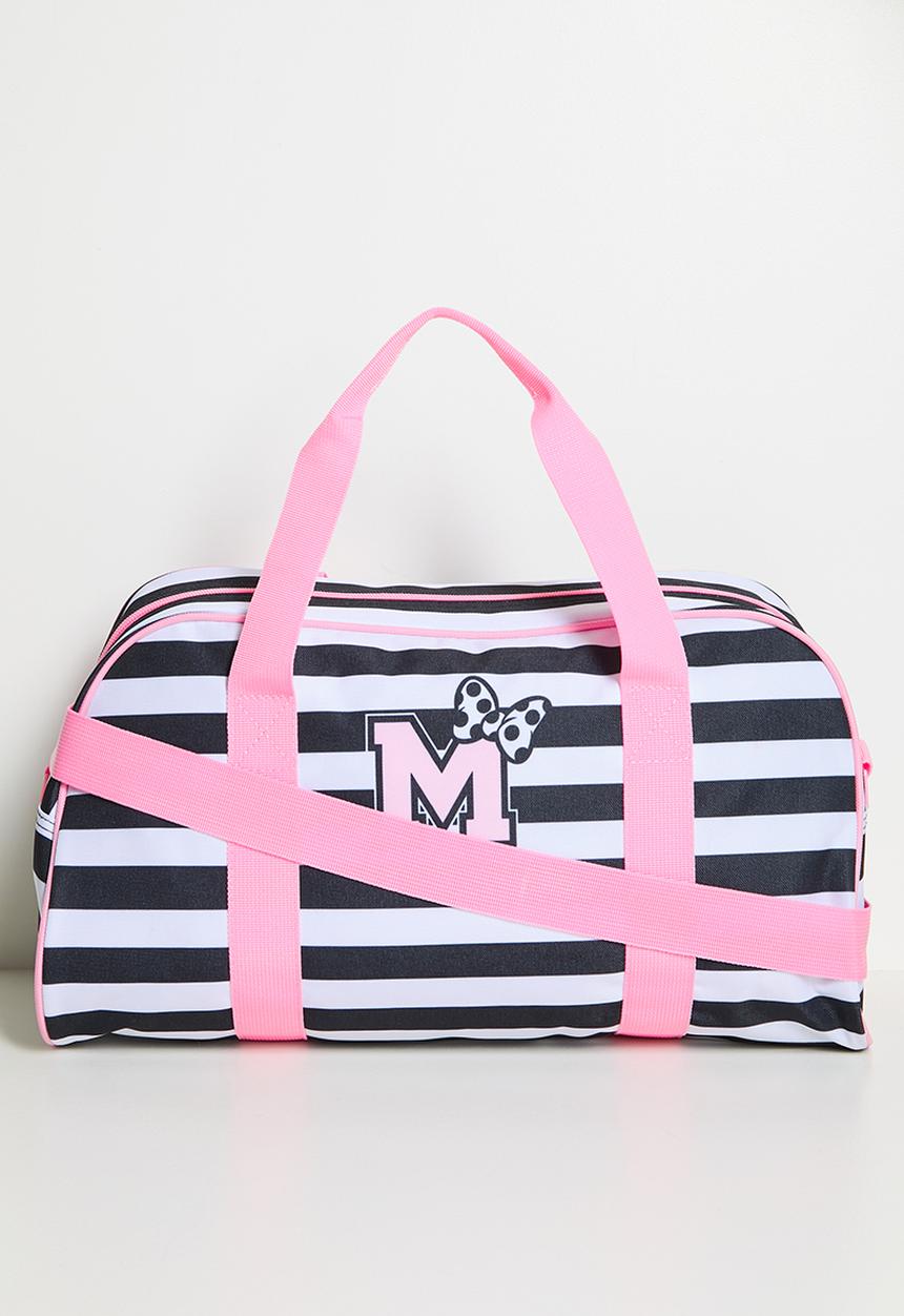 Pop Candy - Minnie Striped Duffle - pink/black stripe