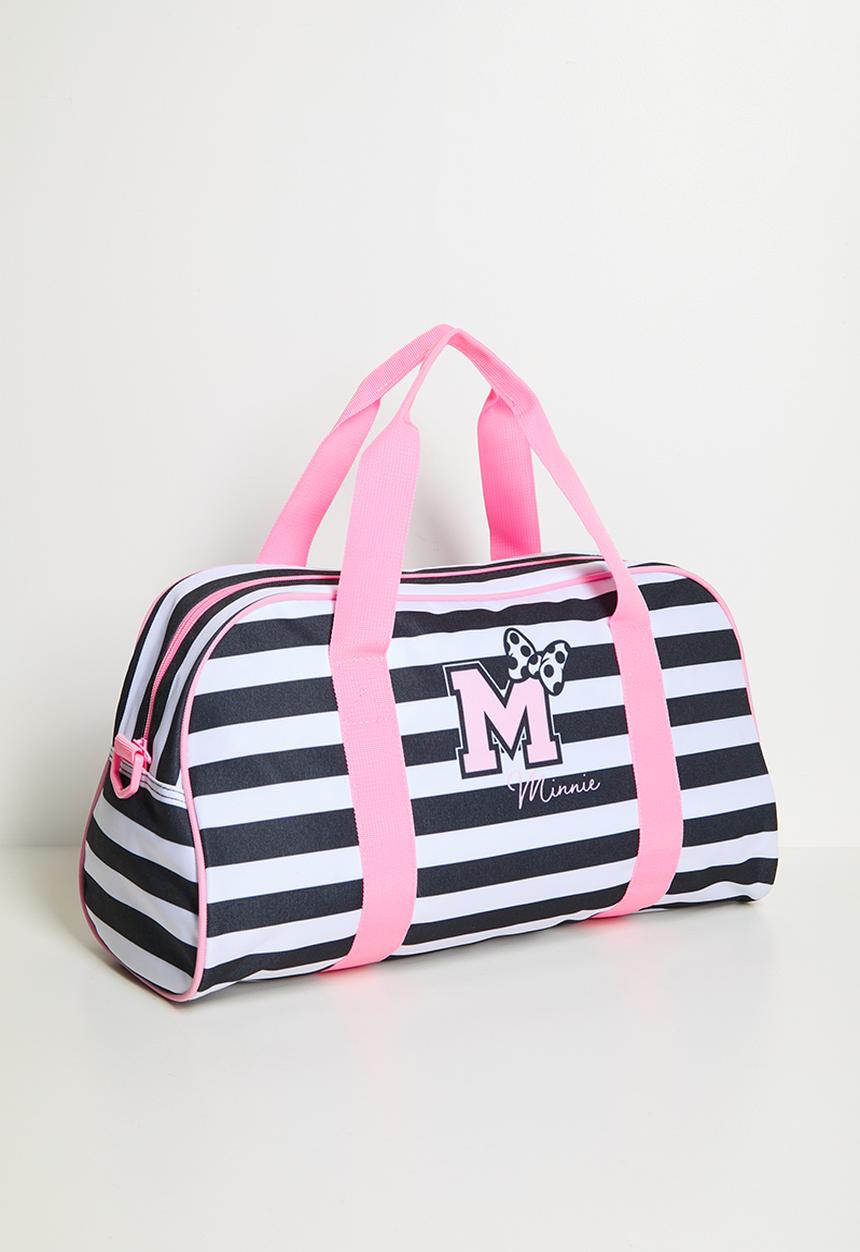 Pop Candy - Minnie Striped Duffle - pink/black stripe