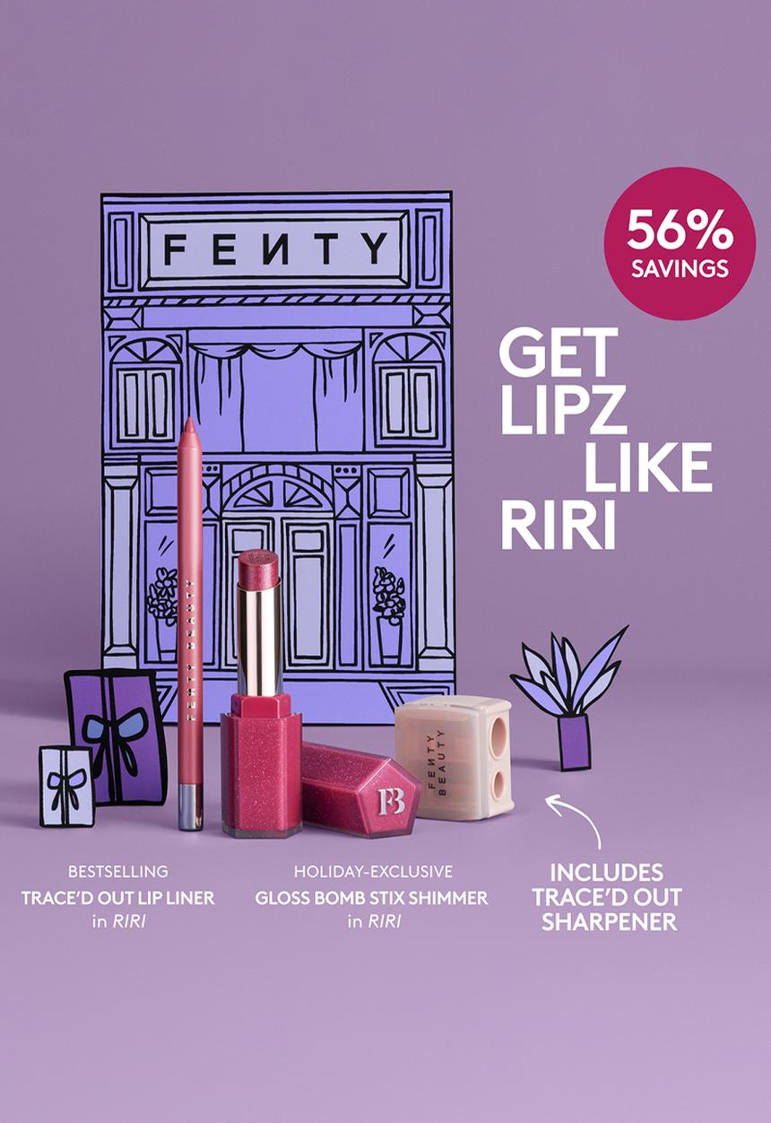 Fenty Beauty - Trace'd Out Pencil & Gloss Bomb Stix Duo  Lipz Like RiRi x RiRi