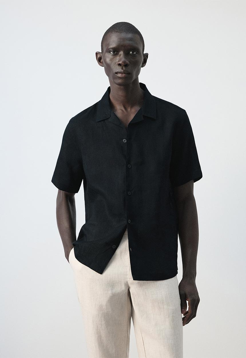 MANGO - Shirt Ants - Navy