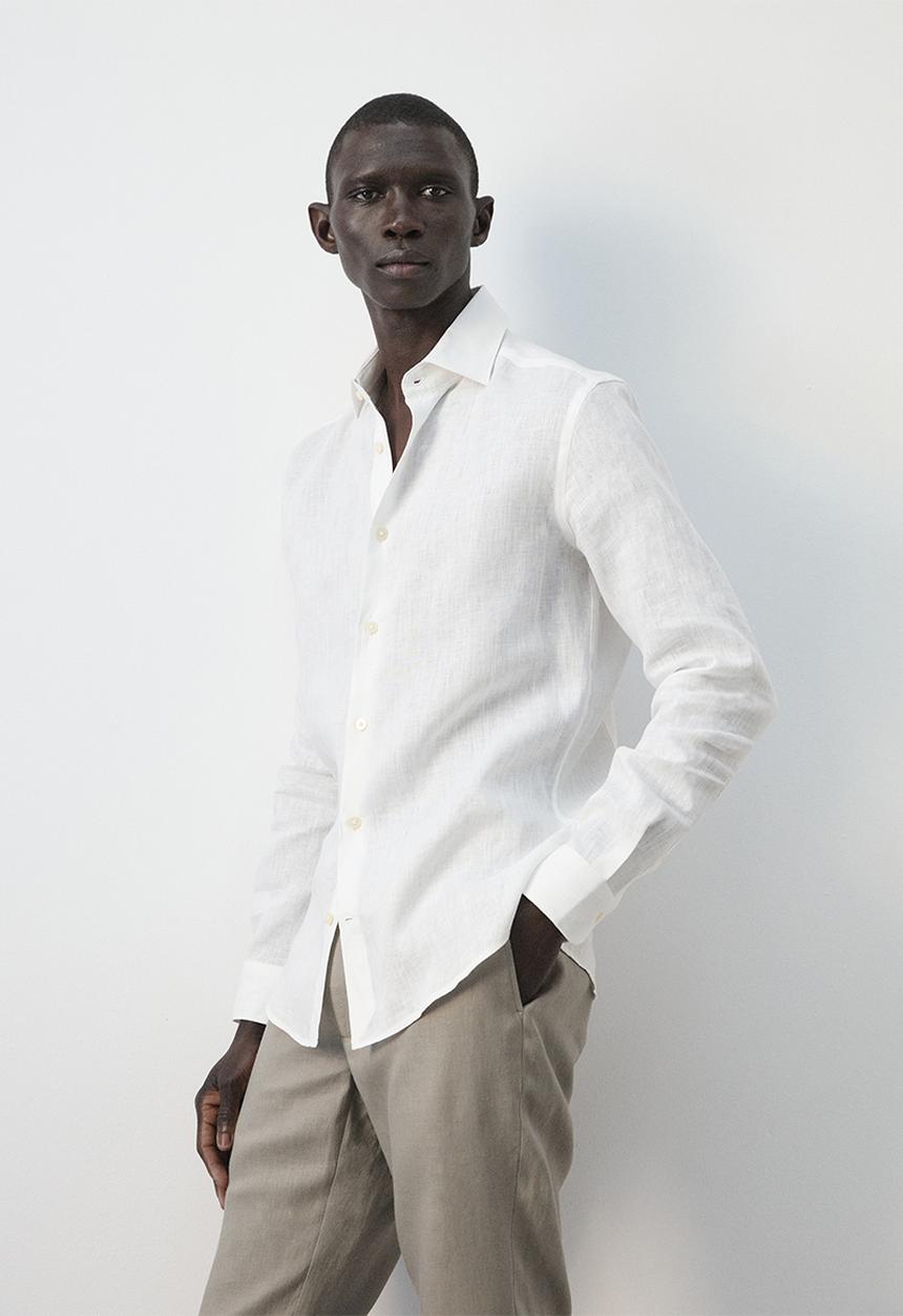 MANGO - Shirt Tucan - Whiite
