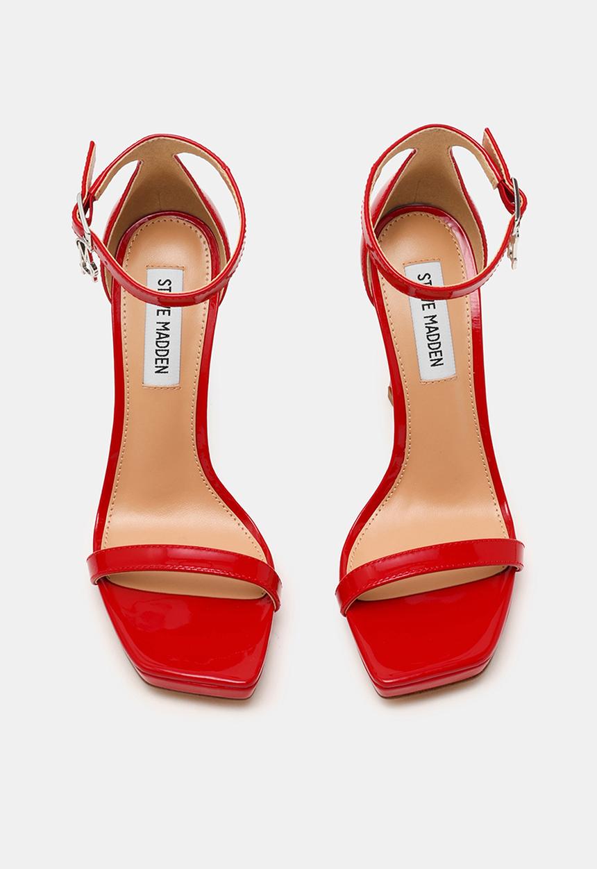 Steve Madden - Iridessa open toe ankle strap - red patent