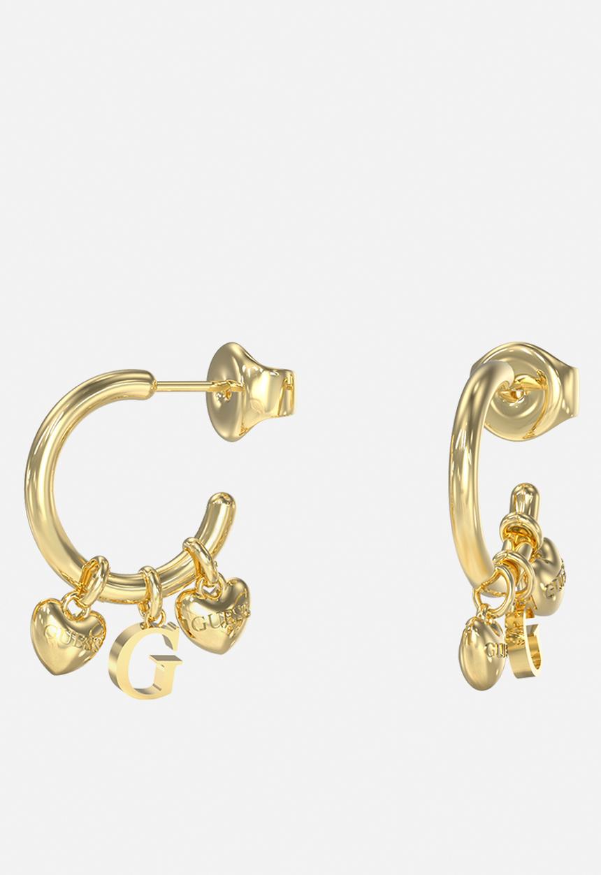 GUESS - G Talisman 22Mm Multi Charm Hoops  - Gold