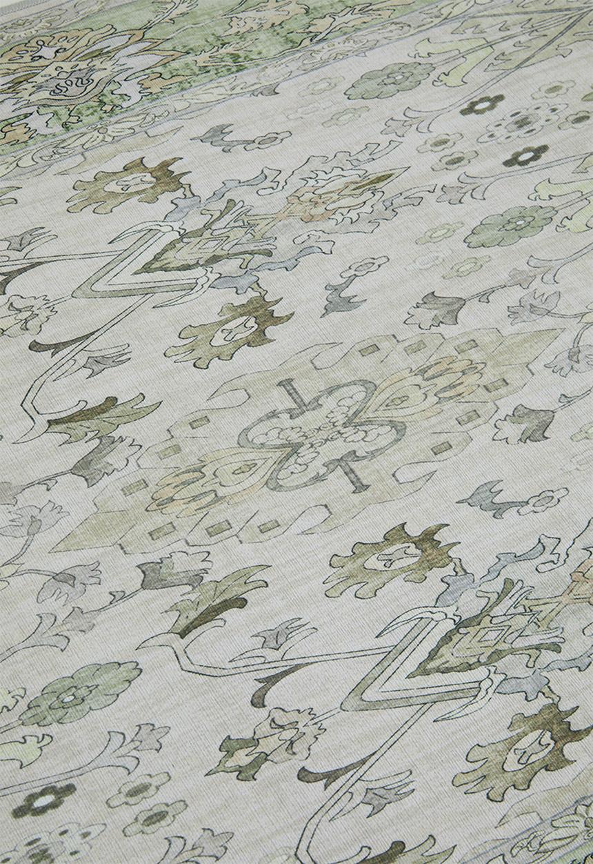 Sixth Floor - Nara Vintage Antique Runner - Sage