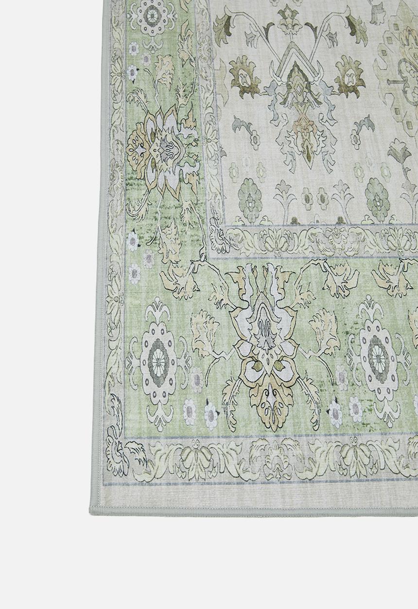 Sixth Floor - Nara Vintage Antique Runner - Sage