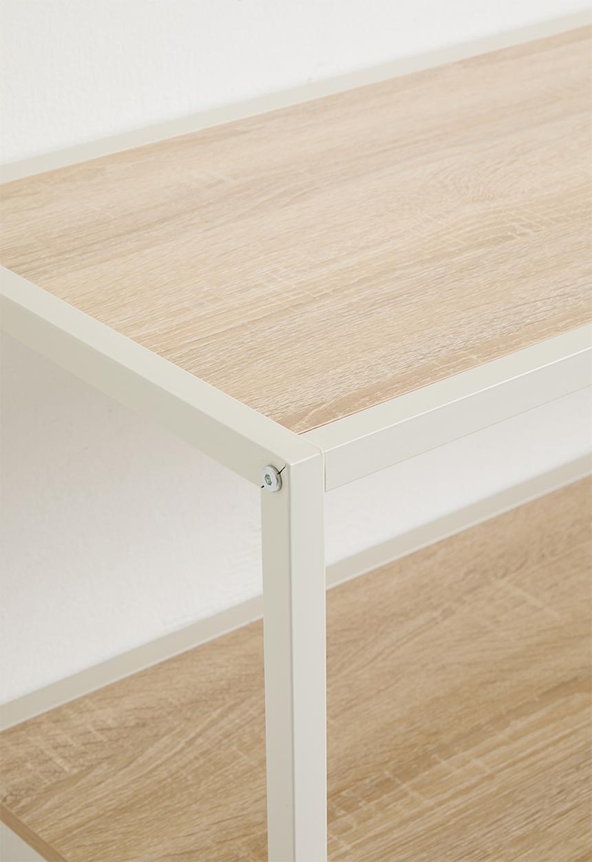 H&S - Fluted shelf - white/natural