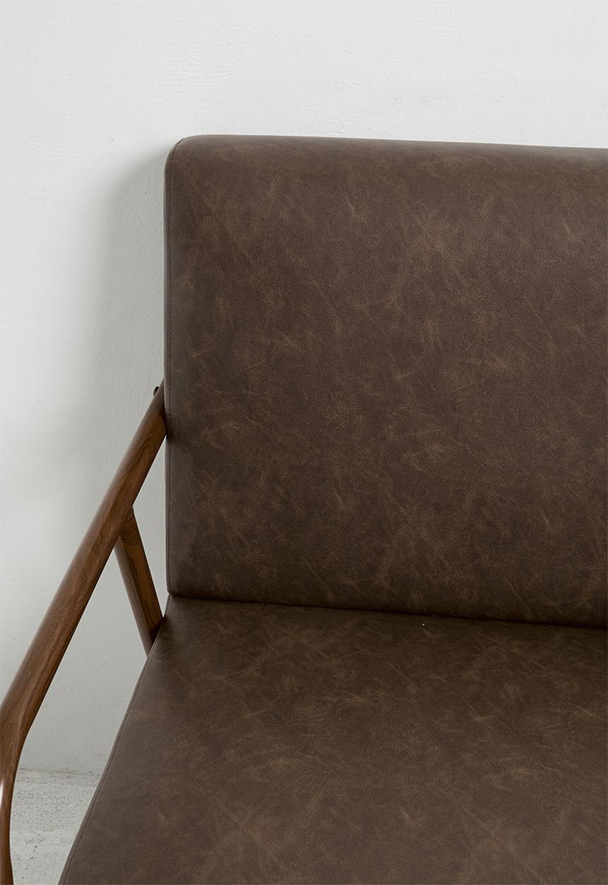 Sixth Floor - Monaco PU Occasional Chair - Biscuit