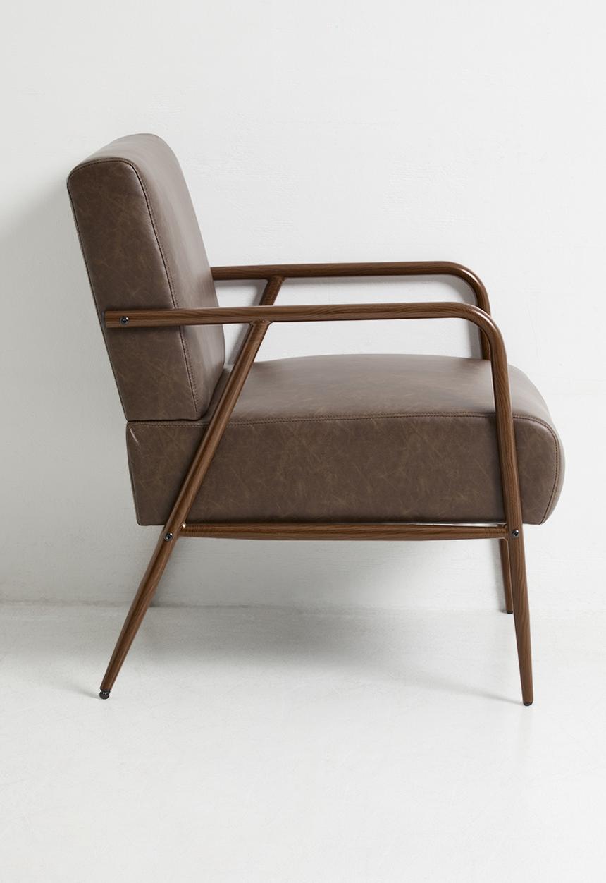 Sixth Floor - Monaco PU Occasional Chair - Biscuit