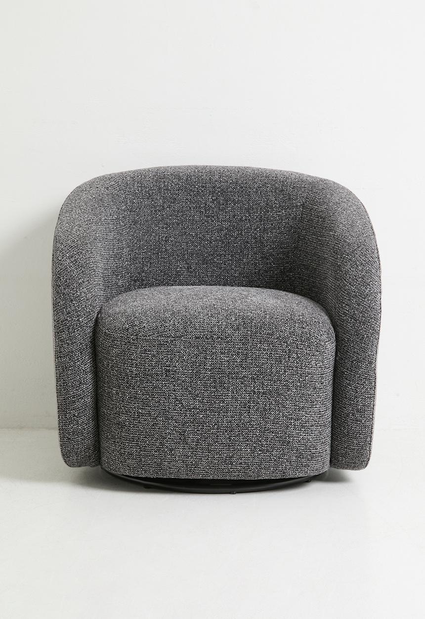 Sixth Floor - Verona Swivel Chair - Charcoal