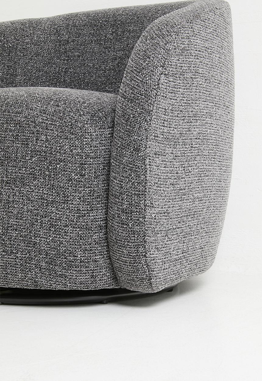 Sixth Floor - Verona Swivel Chair - Charcoal