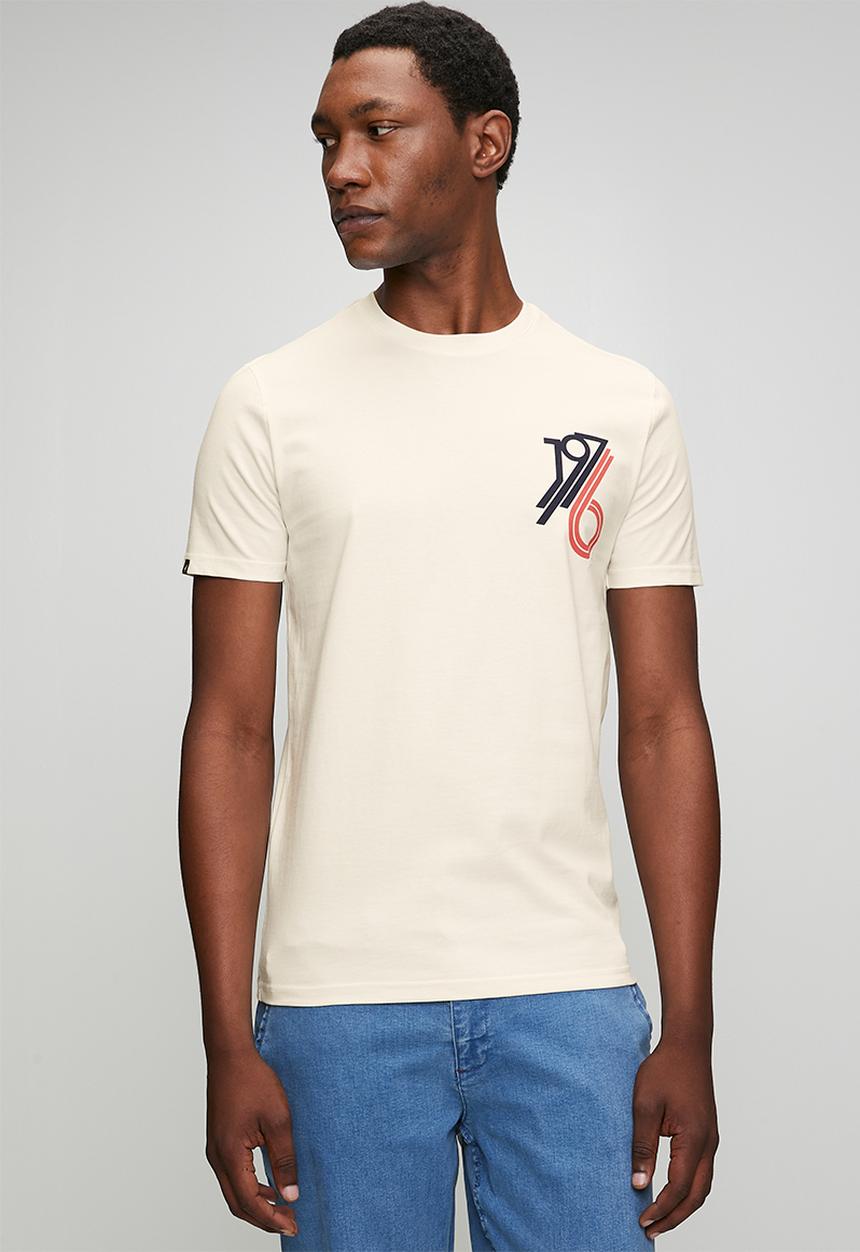 POLO - Mens 1976 graphic short sleeve T-shirt - white