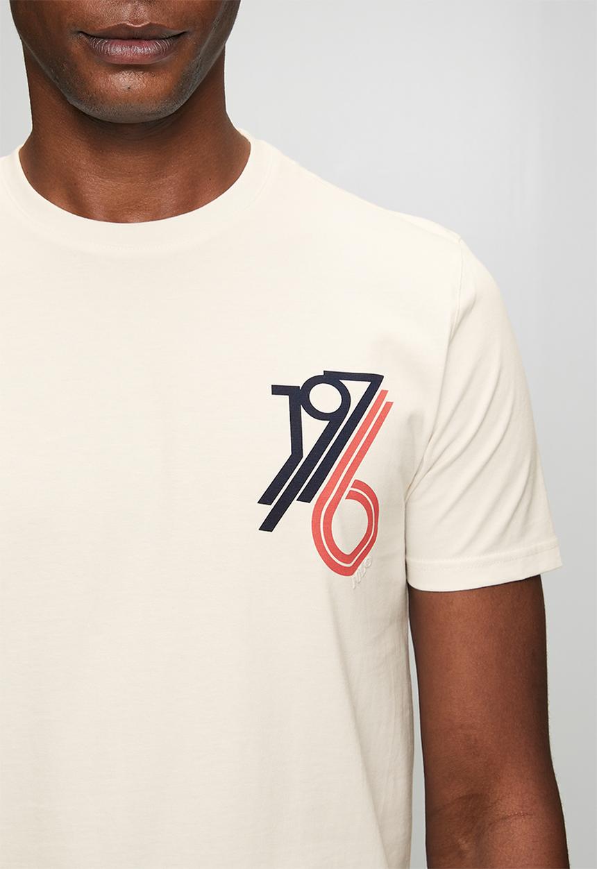 POLO - Mens 1976 graphic short sleeve T-shirt - white