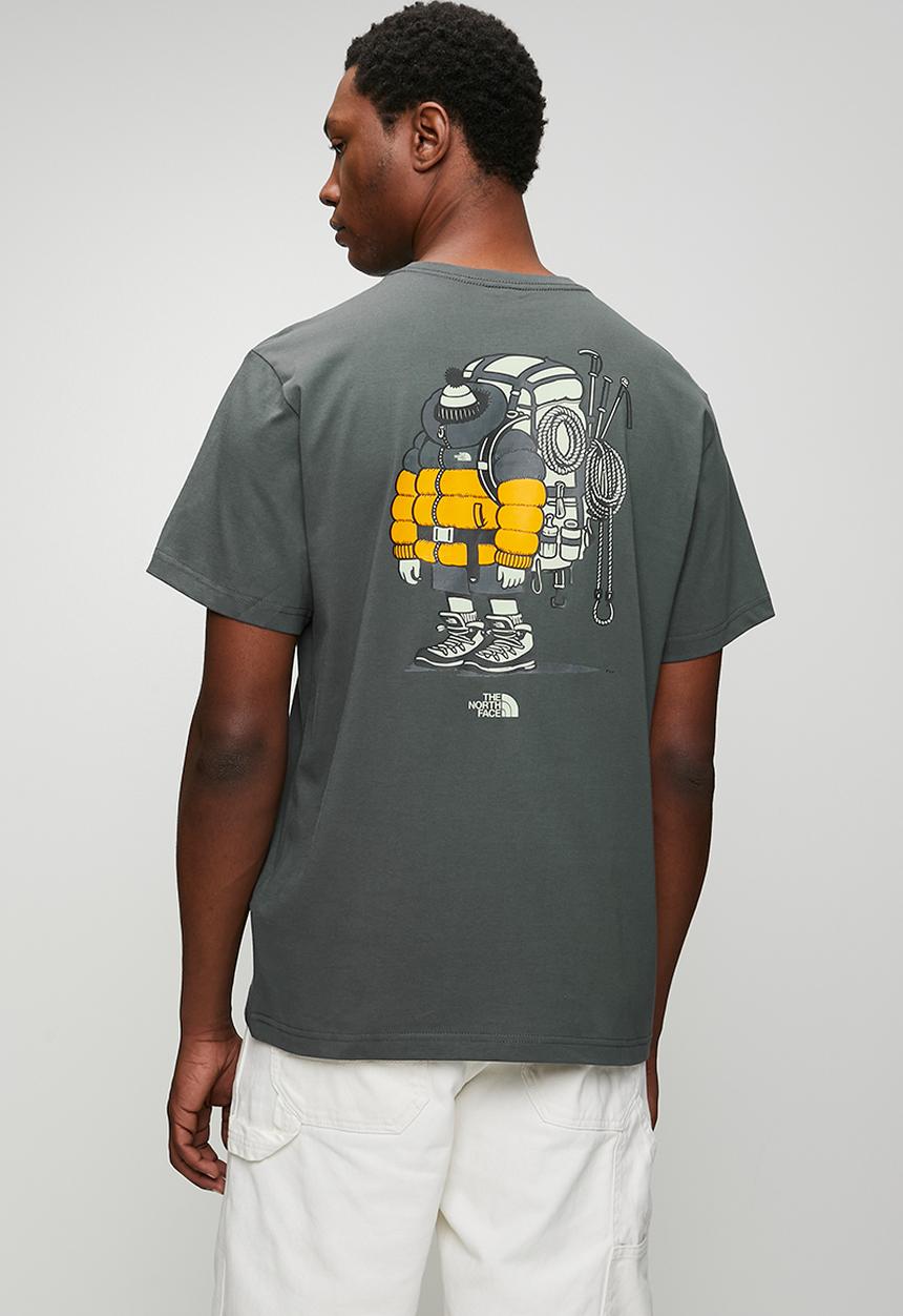 The North Face - Gear up get out rlx ss teegraphic - anthracite grey