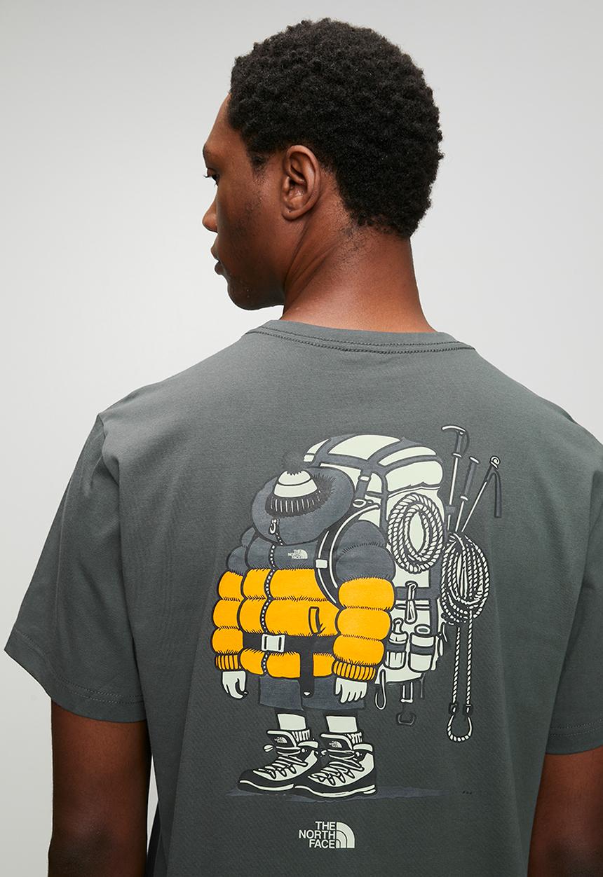 The North Face - Gear up get out rlx ss teegraphic - anthracite grey
