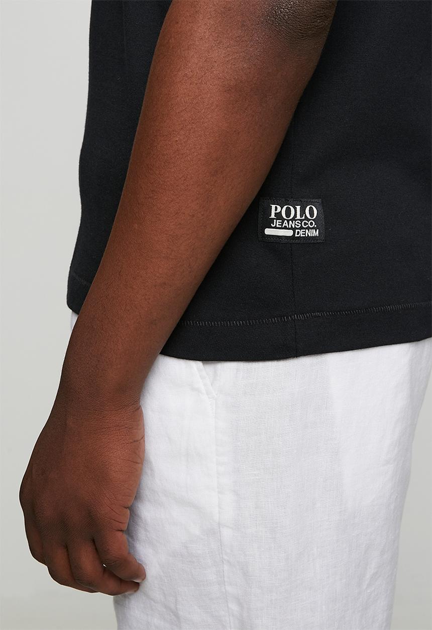 POLO - Mens pjc flame graphic tee - black