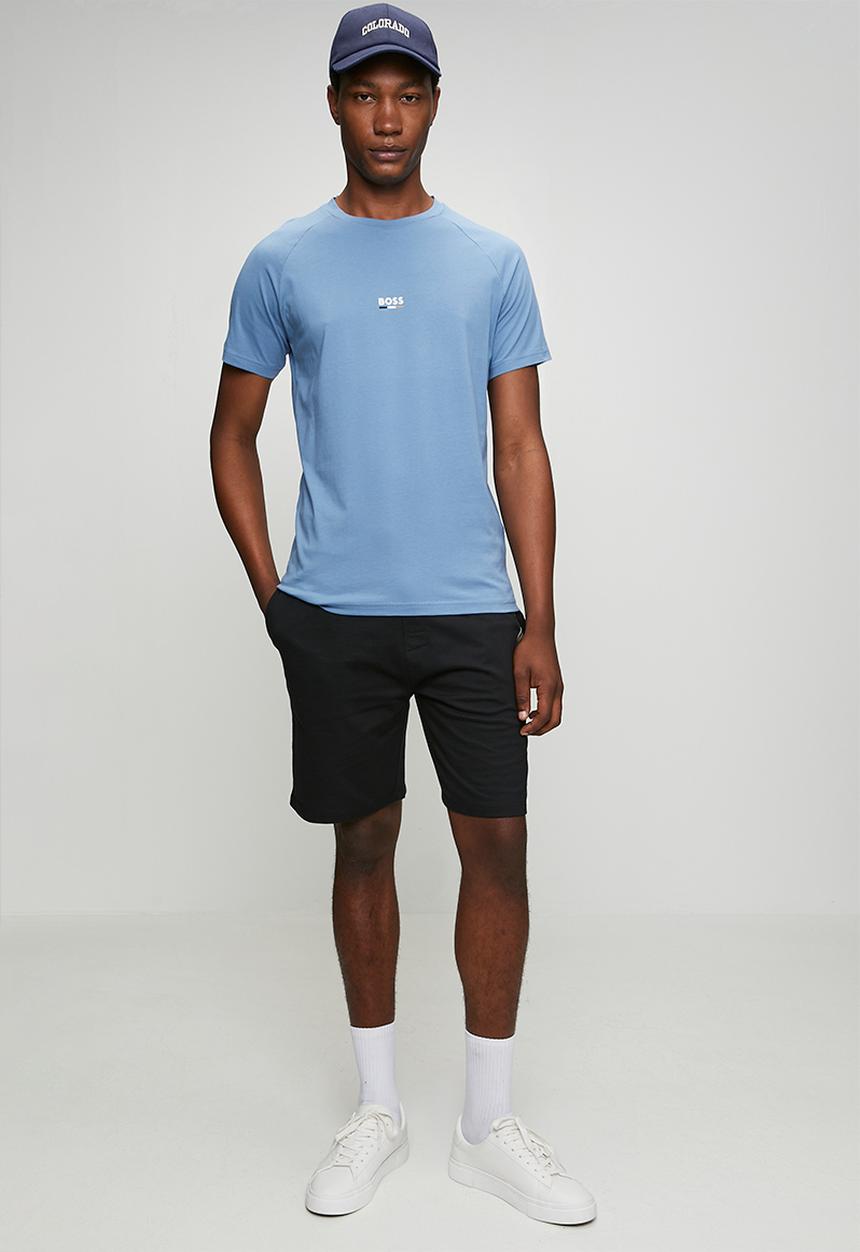 BOSS - T-Shirt RN Slim Fit - Light/Pastel Blue