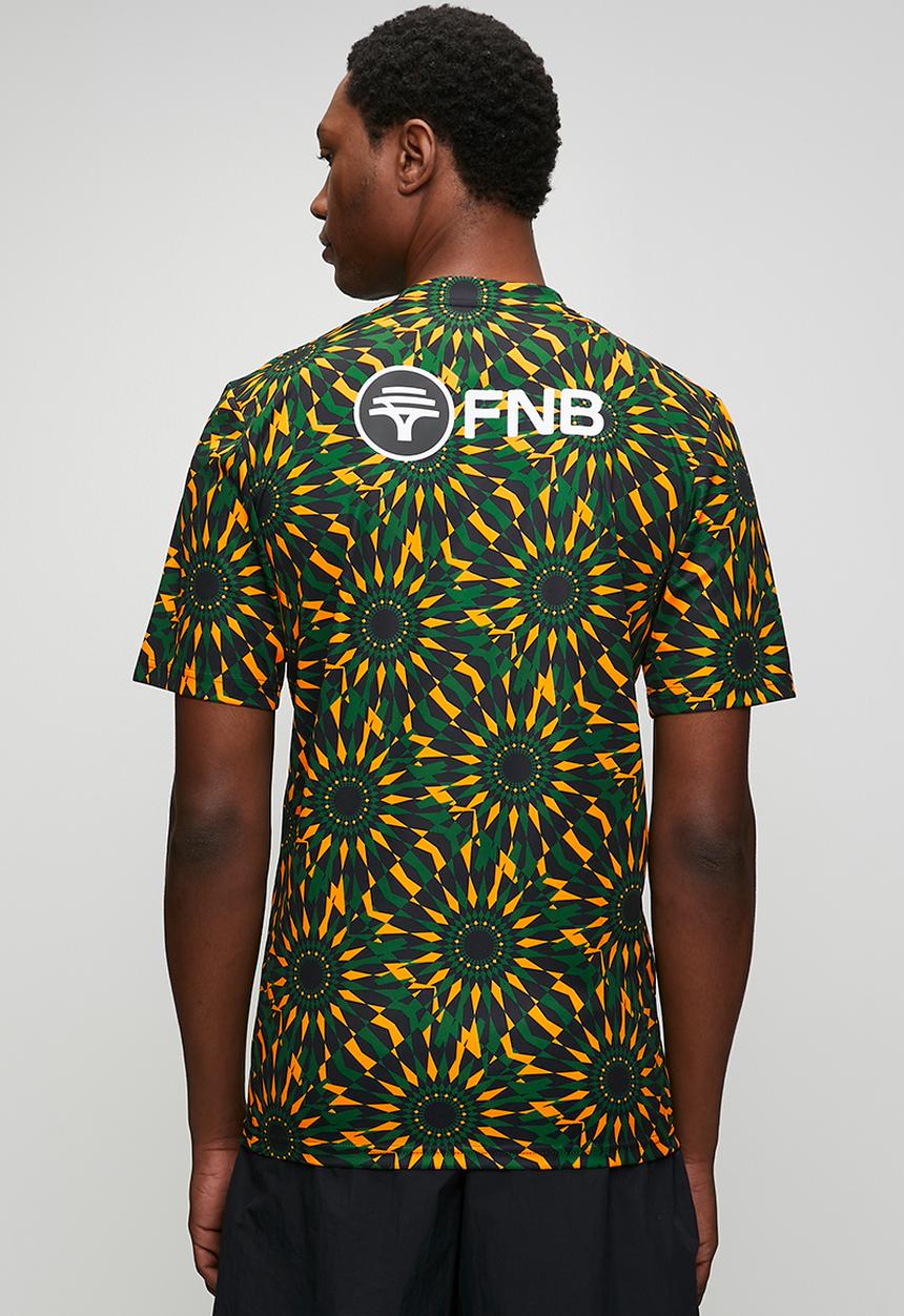 Nike - Springboks  Pre-Match Top  -Black/University Gold/Gorge Green/White