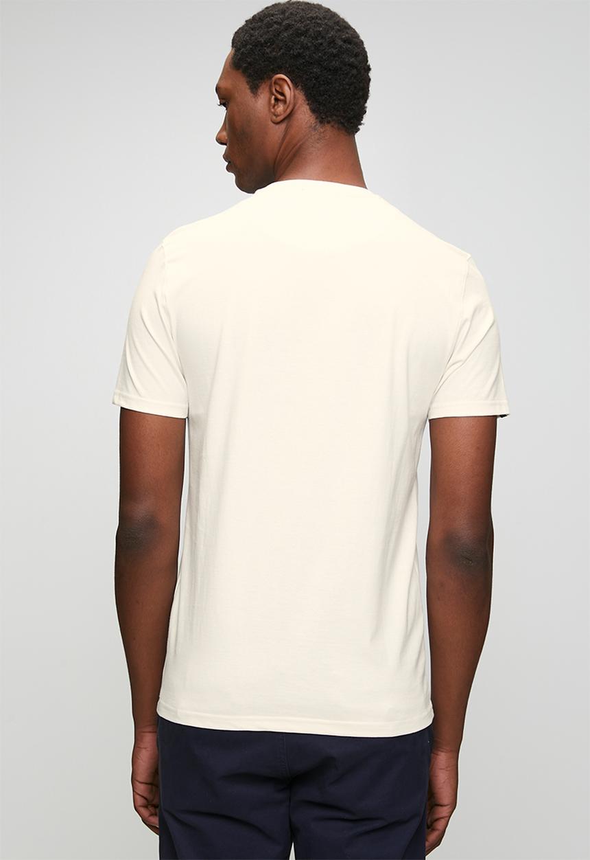POLO - Mens hd print short sleeve T-shirt - white