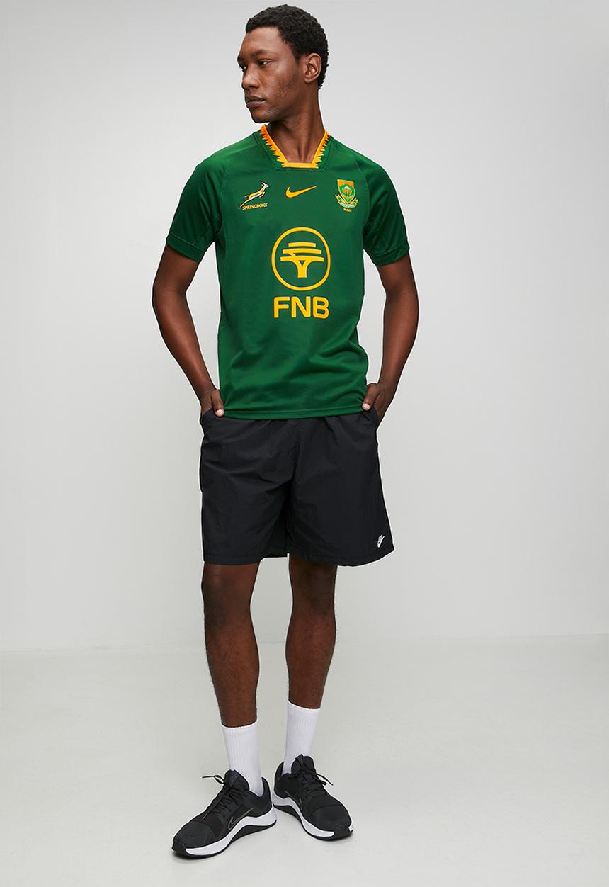 Nike - Springbok STD SS JSY Home VL-Gorge Green/University Gold