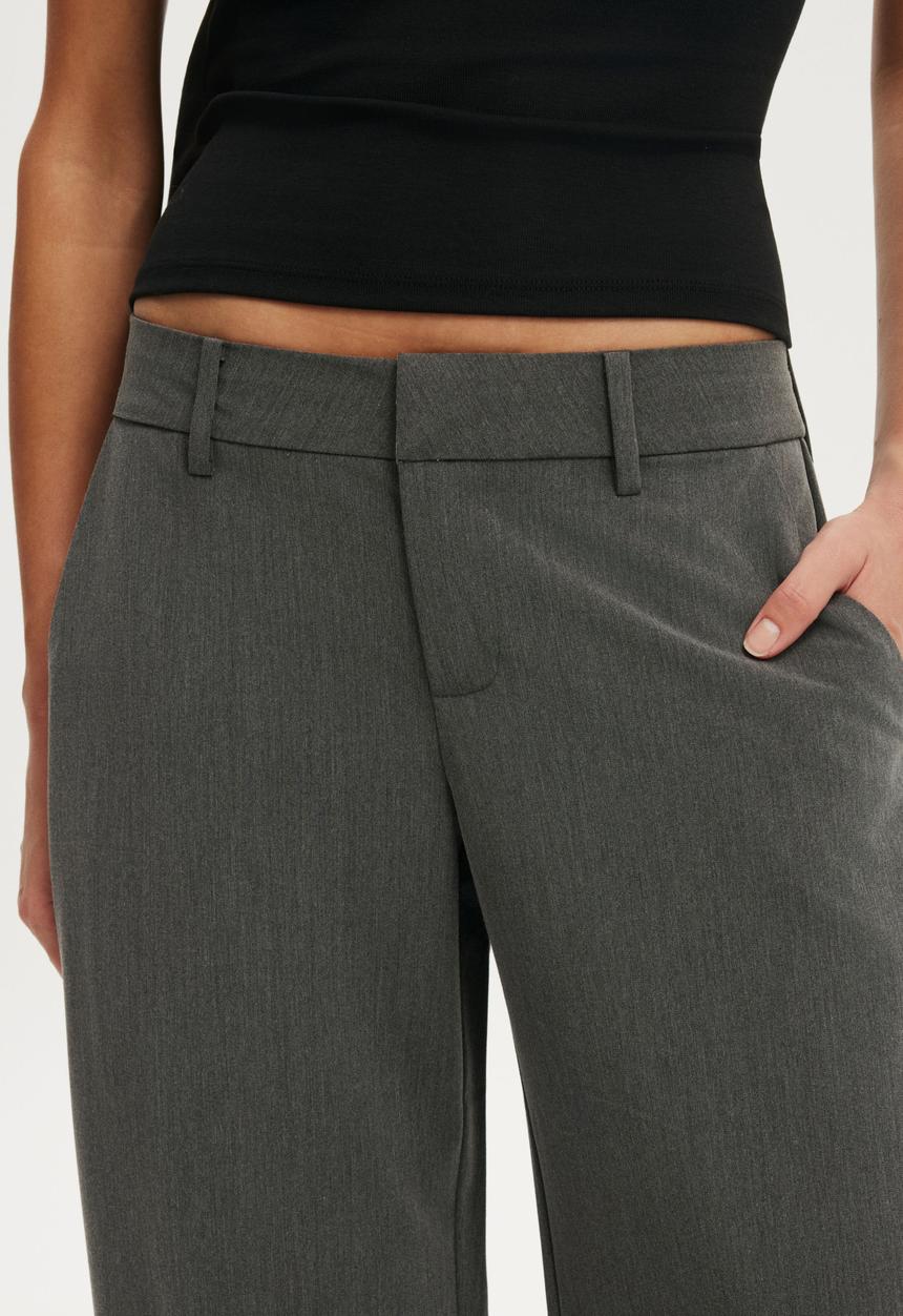 Cotton On - Saskia Suiting Pant - Charcoal Marle