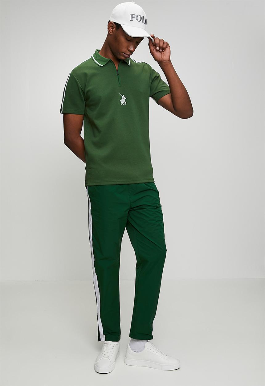 POLO - Mens sport short sleeve golfer - Green