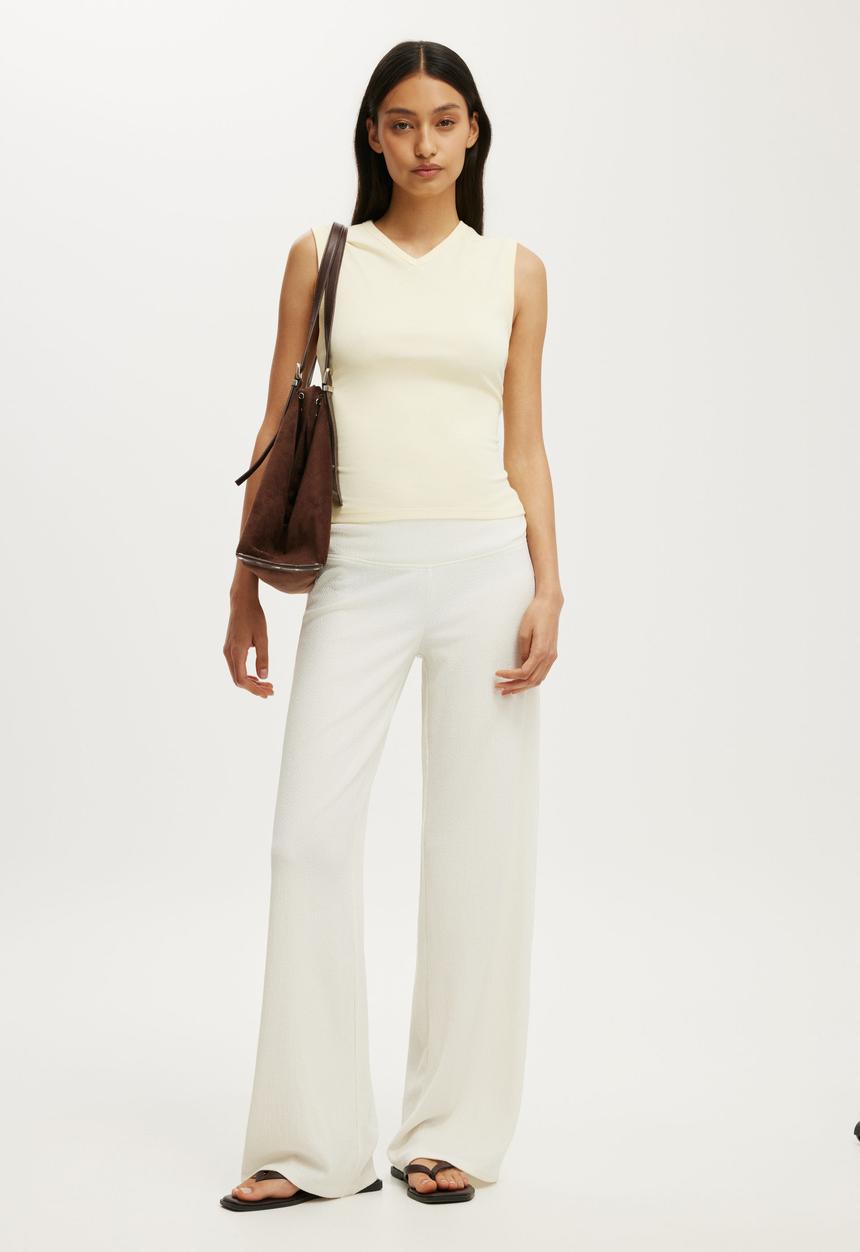 Cotton On - Mia Pant - Creme Fraiche